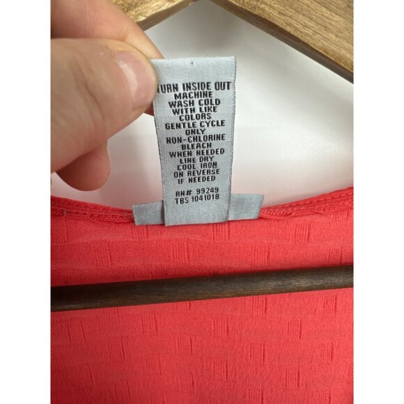 Catherines V-Neck Tunic With Gold Accents Short Sleeves Womens Size 3X - Picture 6 of 8